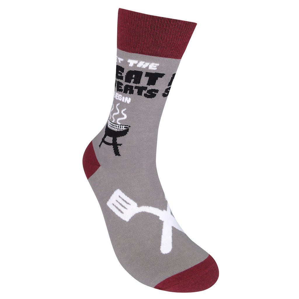 Funatic - Let The Meat Sweats Begin Crew Socks | Men&