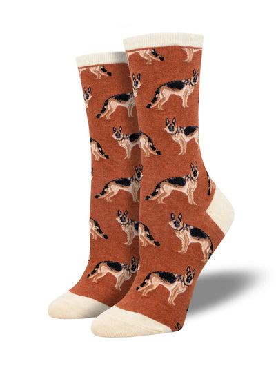 German Shepherd Crew Socks | Women's - Knock Your Socks Off