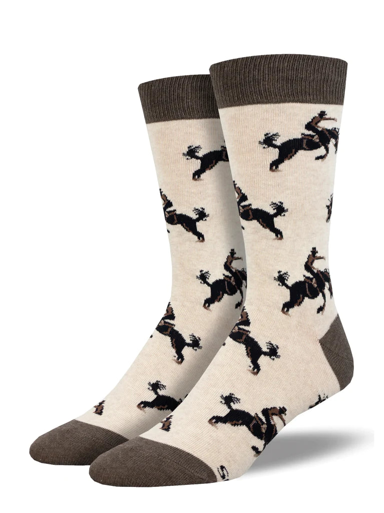 Giddy Up Crew Socks | Men's - Knock Your Socks Off