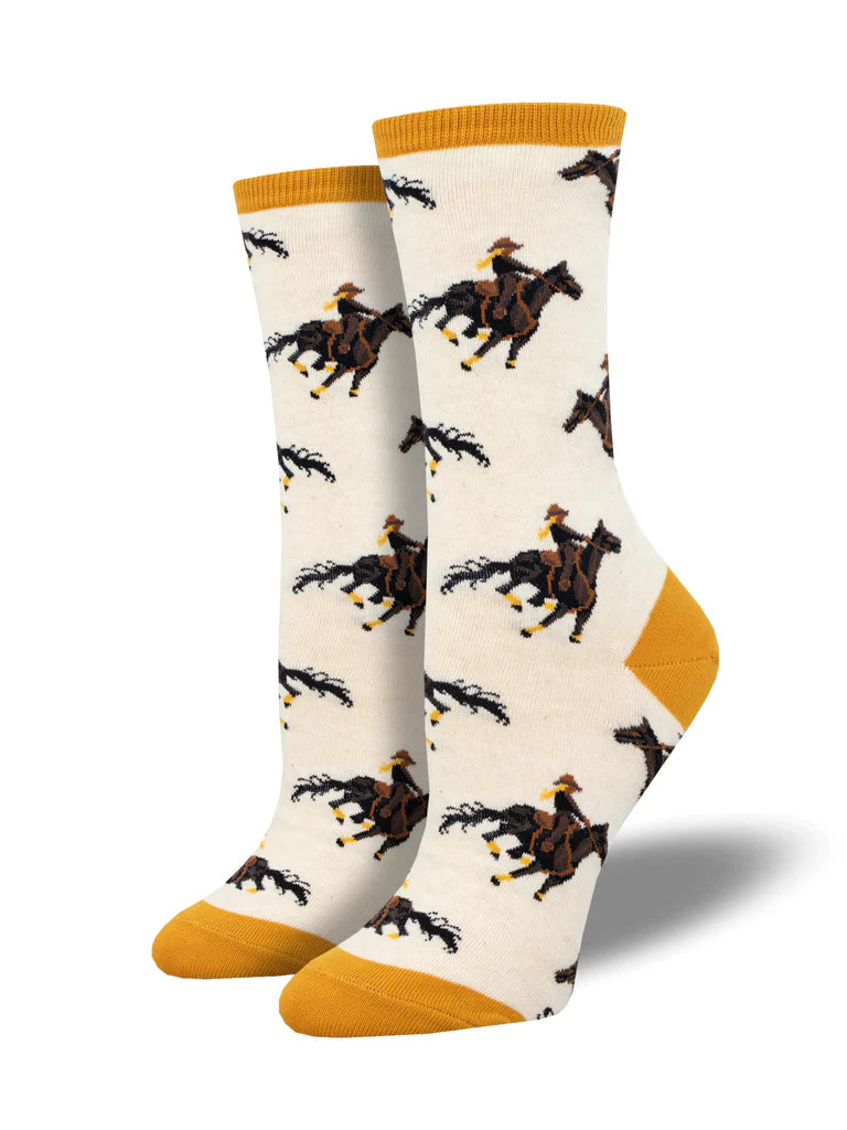 Giddy Up Crew Socks | Women's - Knock Your Socks Off