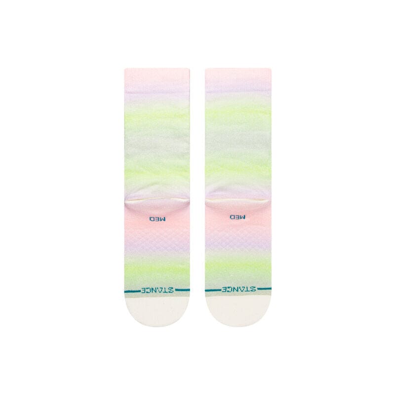 Reverse view of the ombre socks showing the gradient and STANCE lettering near the toe