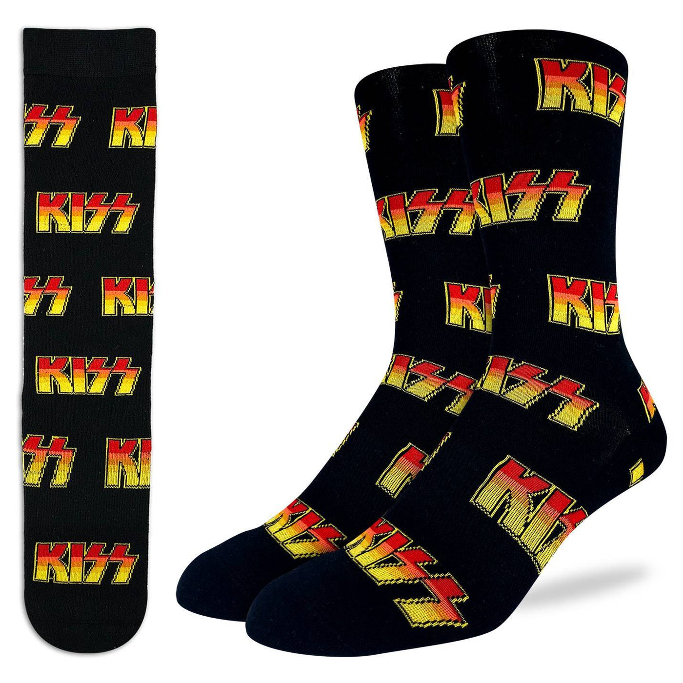 Good Luck Sock - KISS Logo Crew Socks | Men's - Knock Your Socks Off