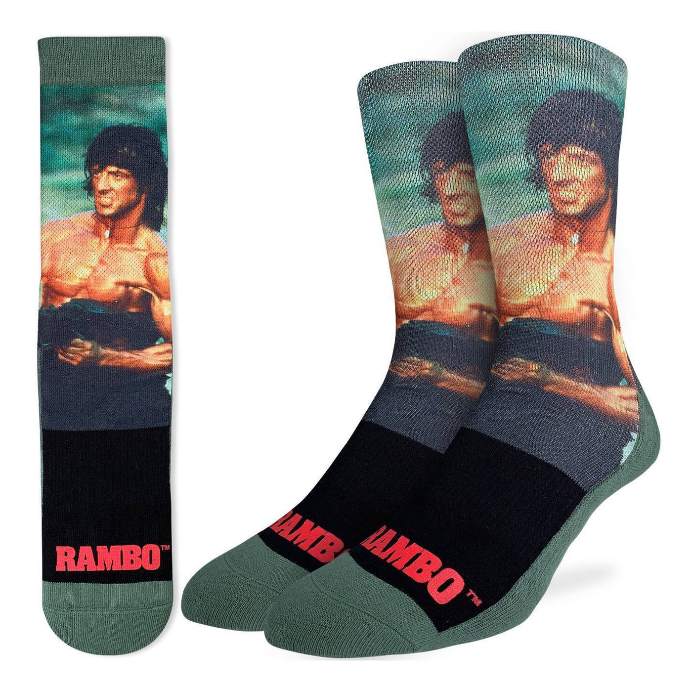 Good Luck Sock - Rambo Crew Socks | Men's - Knock Your Socks Off