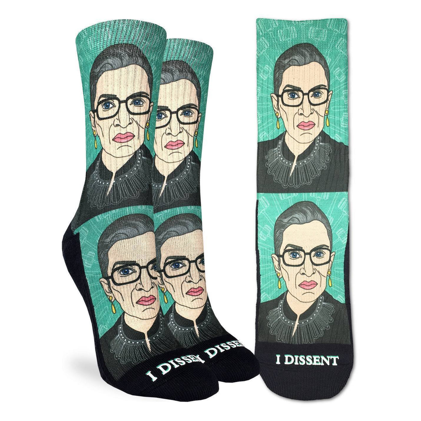 Good Luck Sock - Ruth Bader Ginsburg Crew Socks | Women's - Knock Your Socks Off