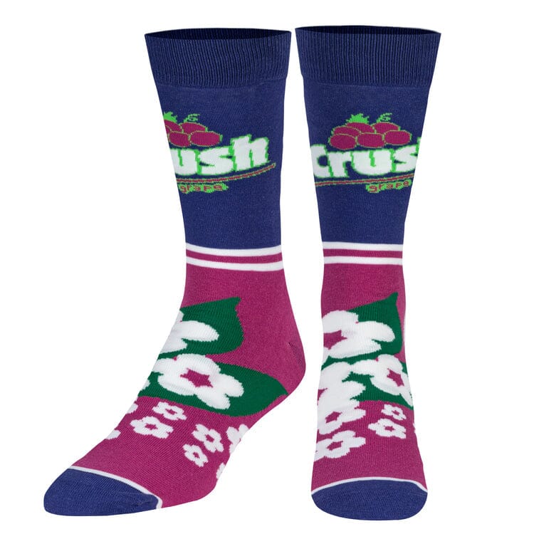 Grape Crush Crew Socks | Men's - Knock Your Socks Off