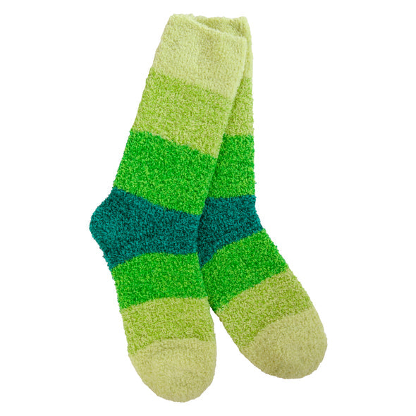 Green Ombre Cozy Crew Socks | Women's - Knock Your Socks Off