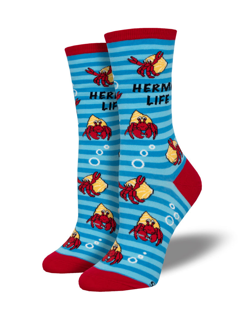 Hermit Life Crew Socks | Women's - Knock Your Socks Off