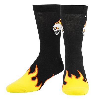 Hot Head Crew Socks | Men's - Knock Your Socks Off