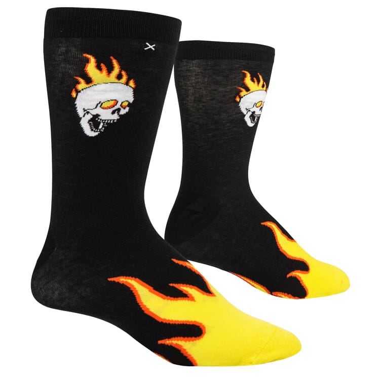 Hot Head Crew Socks | Men's - Knock Your Socks Off