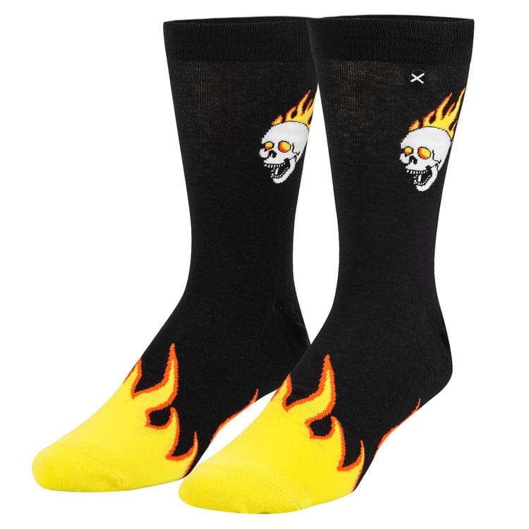 Hot Head Crew Socks | Men's - Knock Your Socks Off