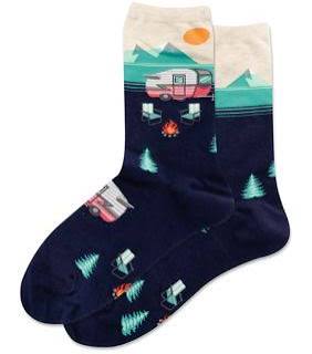 HOT SOX - Camper Scene Crew Socks | Women's - Knock Your Socks Off