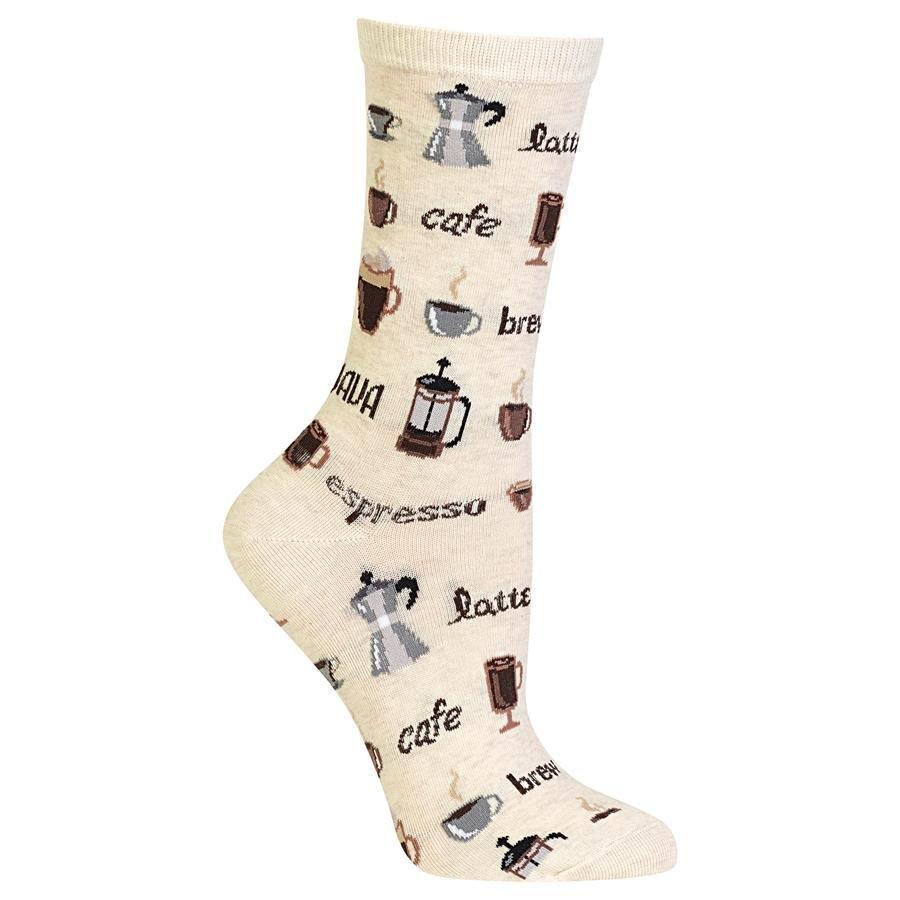 HOT SOX - Coffee Crew Socks | Women's - Knock Your Socks Off