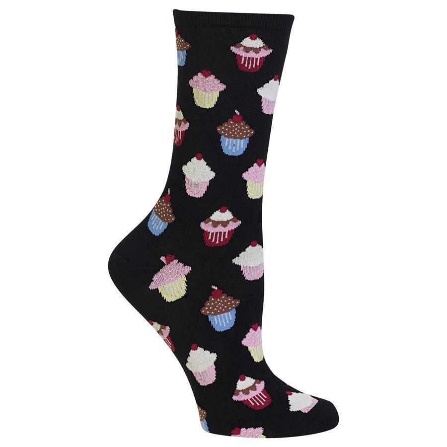 HOT SOX - Cupcakes Crew Socks | Women's - Knock Your Socks Off