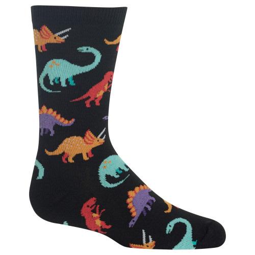 HOT SOX - Dinosaur Crew Socks | Kids' - Knock Your Socks Off