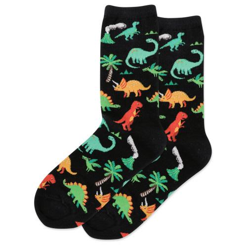 HOT SOX - Dinosaurs Crew Socks | Men's - Knock Your Socks Off