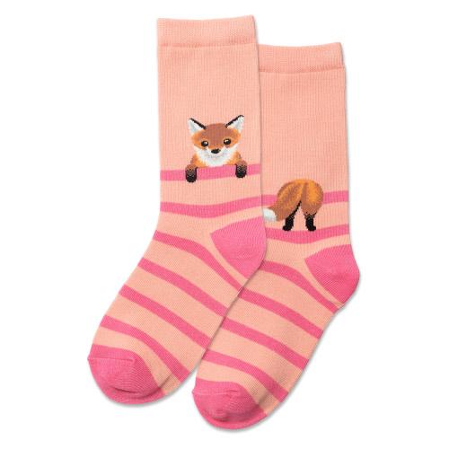 HOT SOX - Fox Stripe Crew Socks | Kids' - Knock Your Socks Off