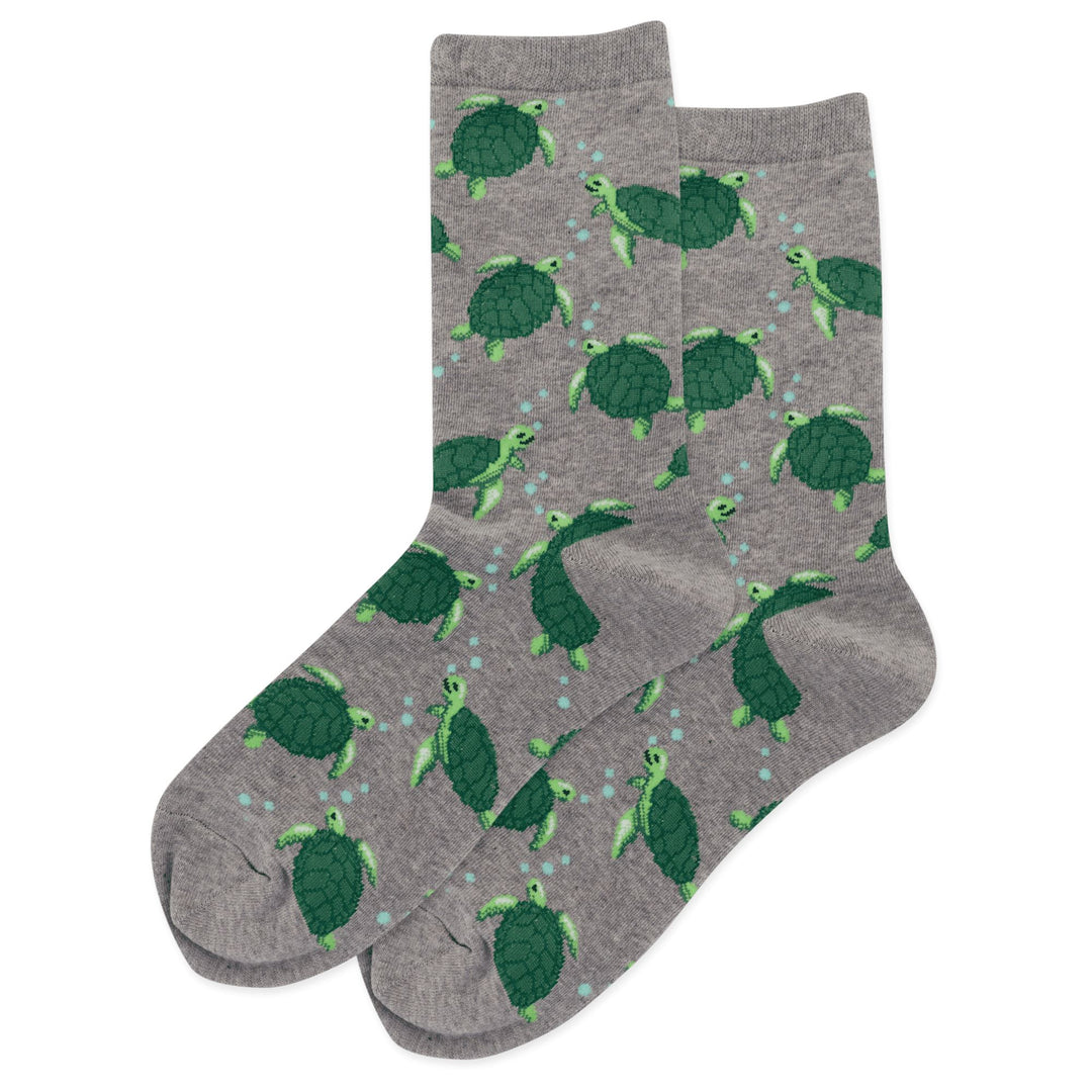 HOT SOX - Sea Turtles Crew Socks | Women&