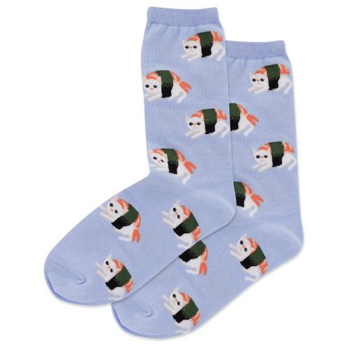 HOT SOX - Sushi Cat Crew Socks | Women&
