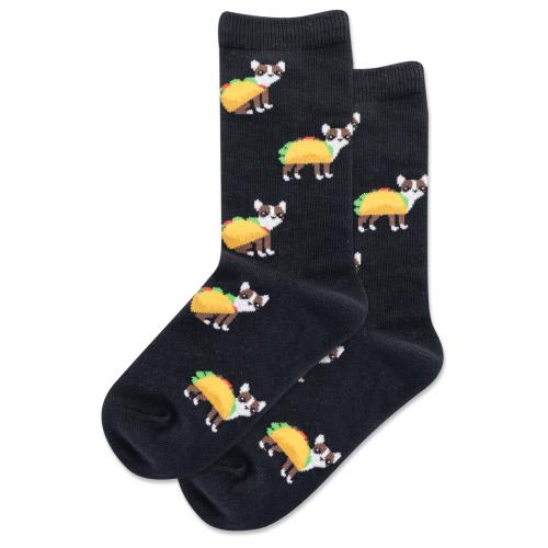HOT SOX - Taco Terrier Crew Socks | Kids&