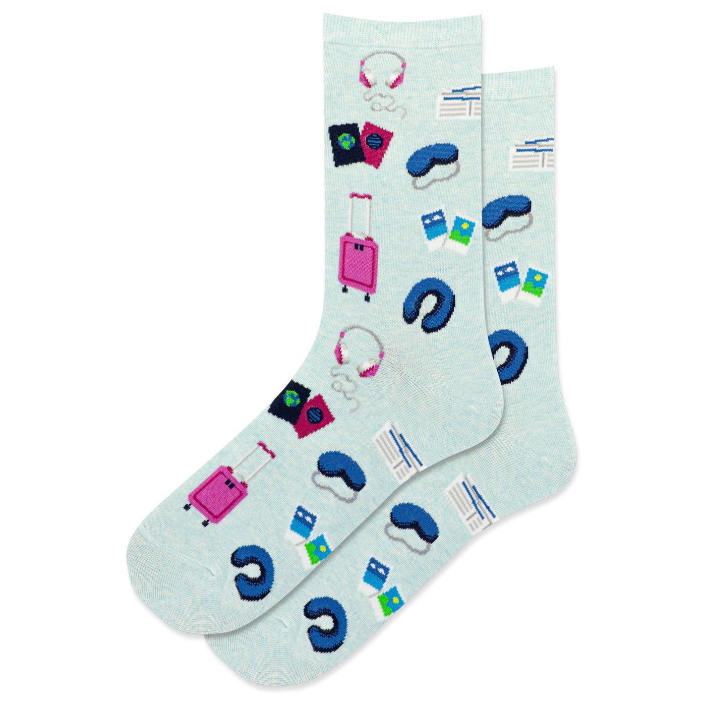 HOT SOX - Travel Musts Crew Socks | Women's - Knock Your Socks Off
