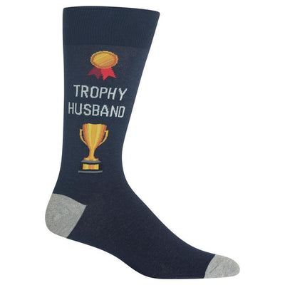 HOT SOX - Trophy Husband Crew Socks | Men's - Knock Your Socks Off