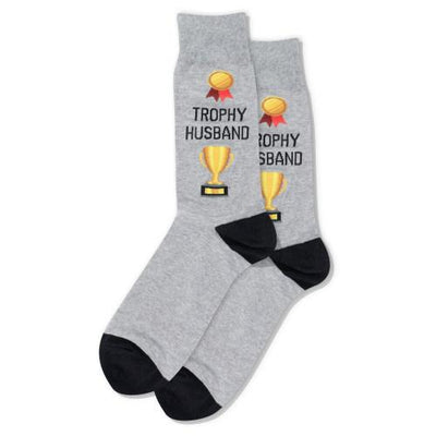 HOT SOX - Trophy Husband Crew Socks | Men's - Knock Your Socks Off