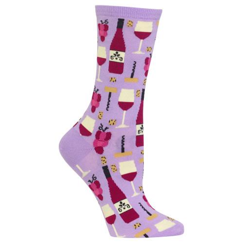 HOT SOX - Wine Crew Socks | Women's - Knock Your Socks Off