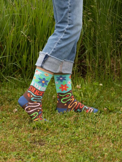I Dig Dirt Crew Socks | Women&