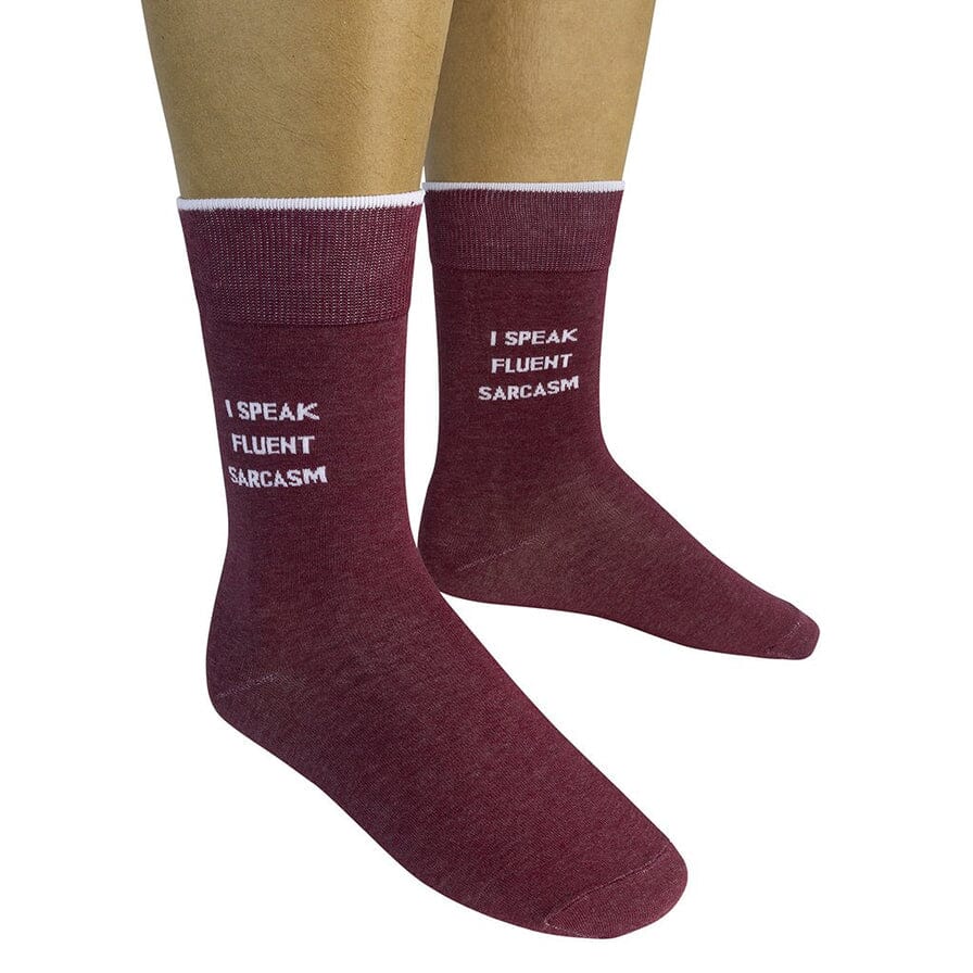 I Speak Fluent Sarcasm Crew Socks | Unisex - Knock Your Socks Off