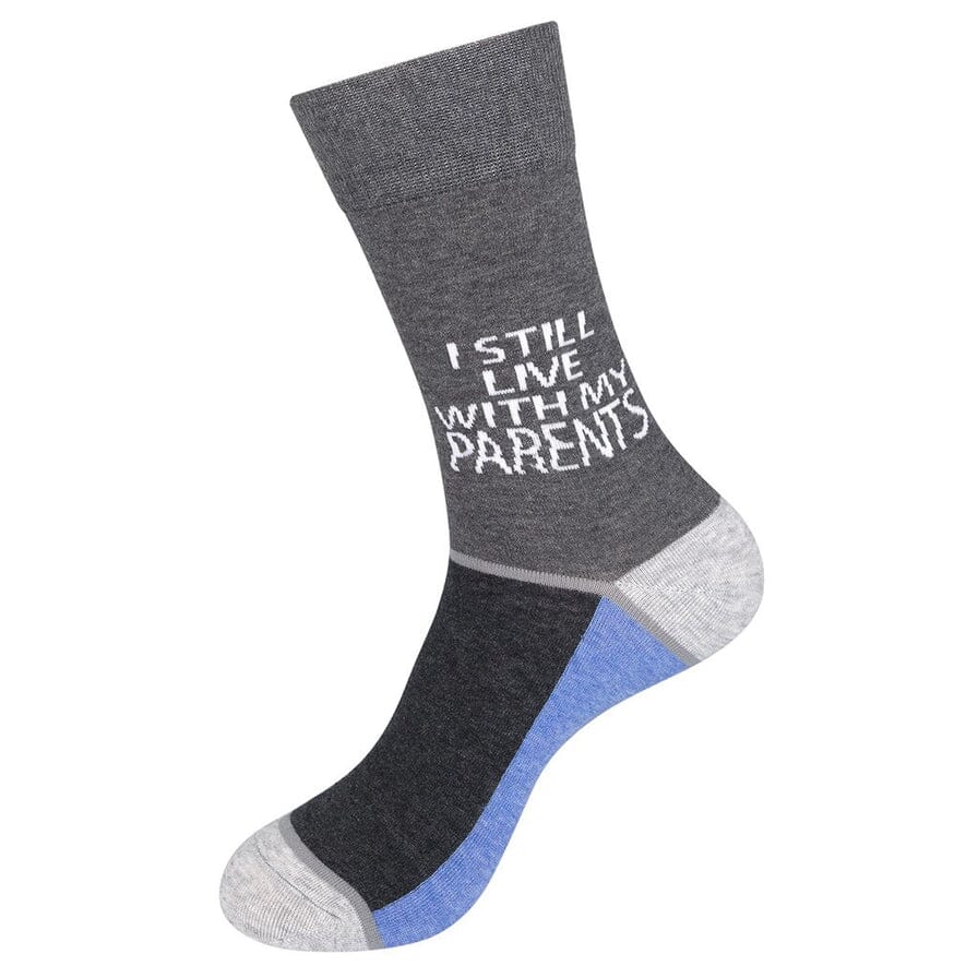 I Still Live With My Parents Crew Socks | Unisex - Knock Your Socks Off