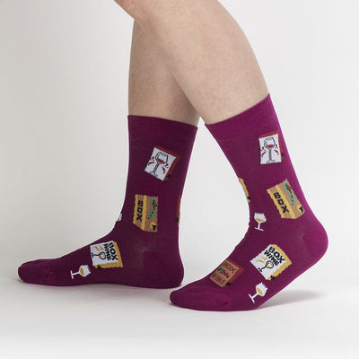 It's Wine Time Crew Socks | Women's - Knock Your Socks Off