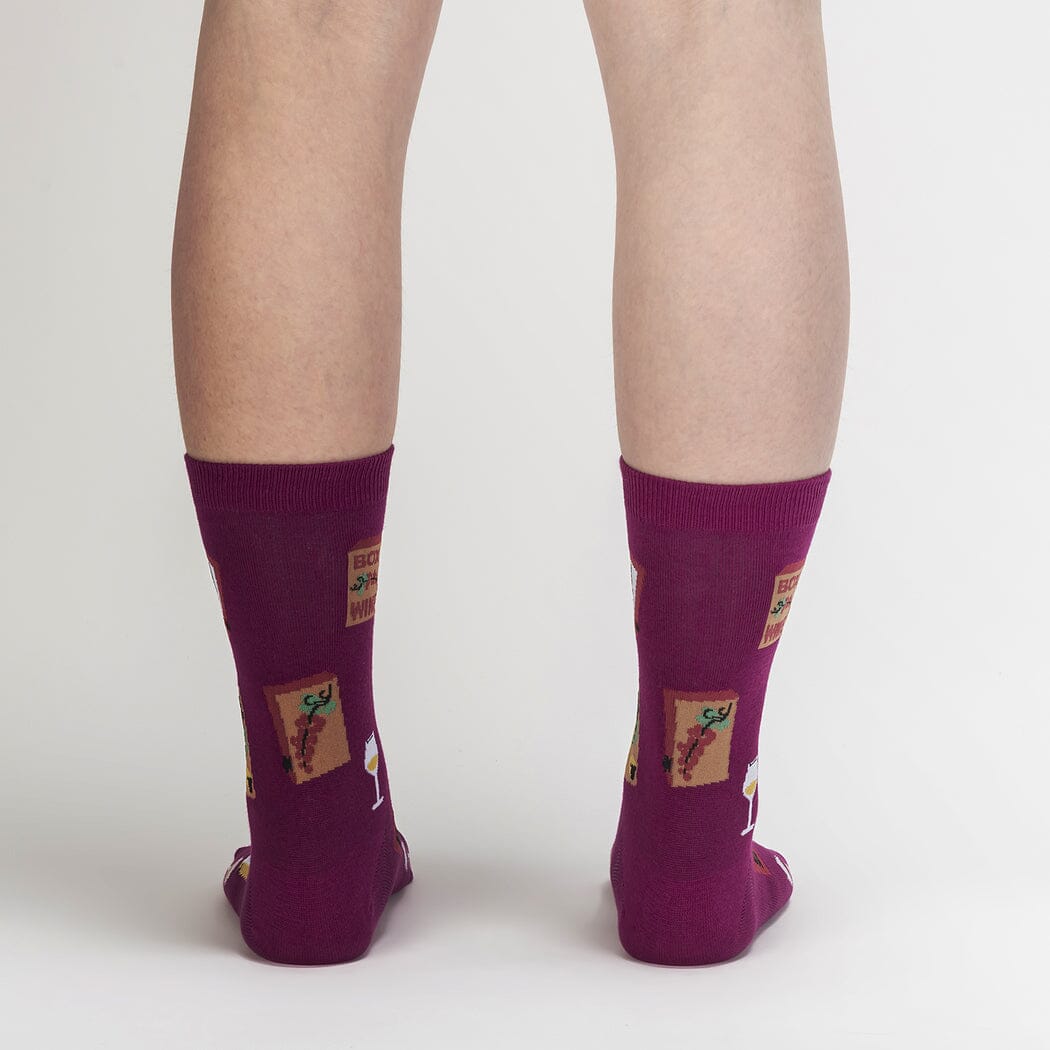 It's Wine Time Crew Socks | Women's - Knock Your Socks Off