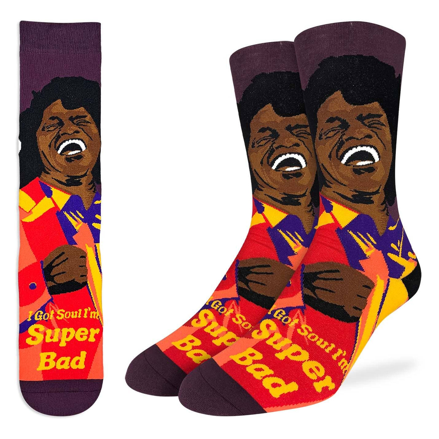 James Brown, Super Bad Crew Socks | Men's - Knock Your Socks Off