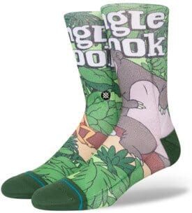 Jungle Book By Travis Crew Socks | Men's - Knock Your Socks Off