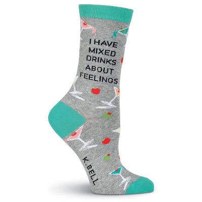 K. Bell - Mixed Drinks Crew Socks | Women's - Knock Your Socks Off