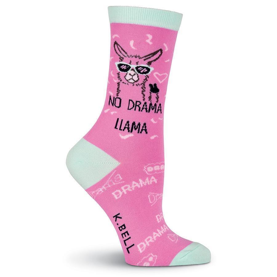 K. Bell - No Drama Llama Crew Socks | Women's - Knock Your Socks Off