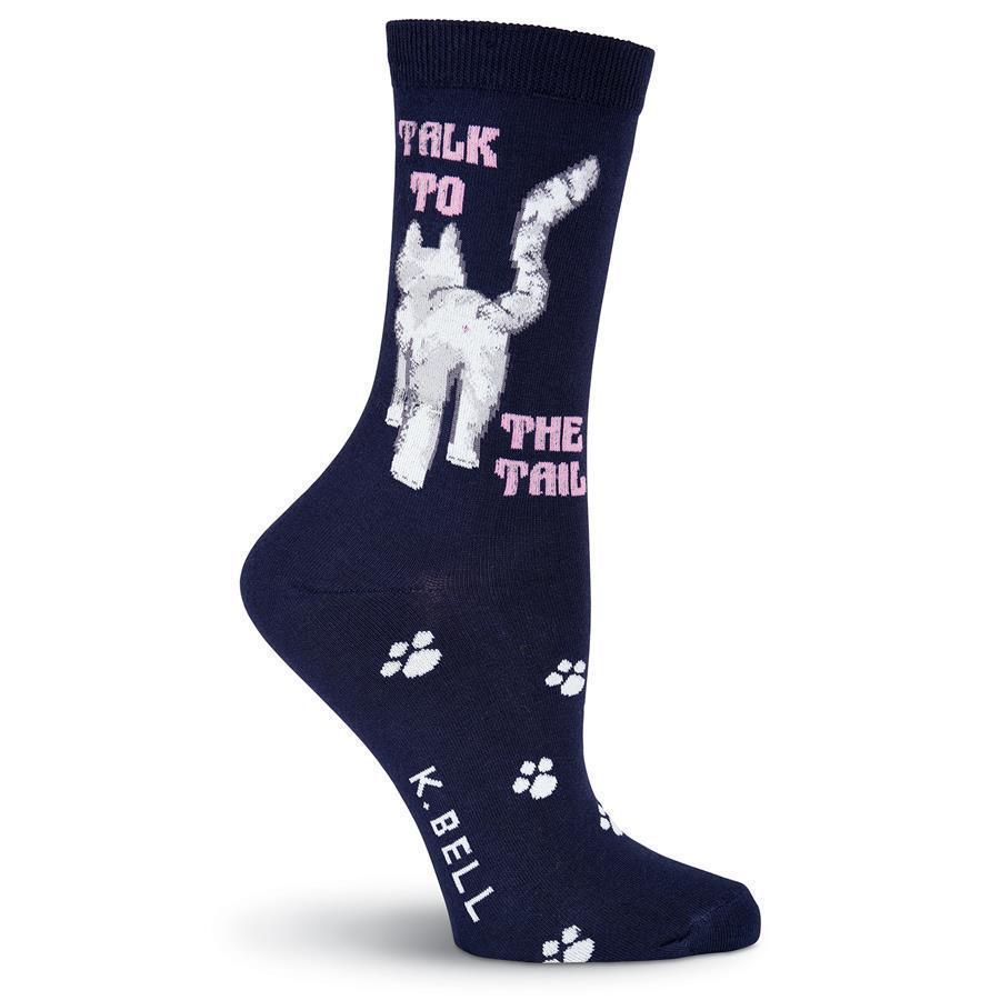 K. Bell - Talk to the Tail Crew Socks | Women's - Knock Your Socks Off