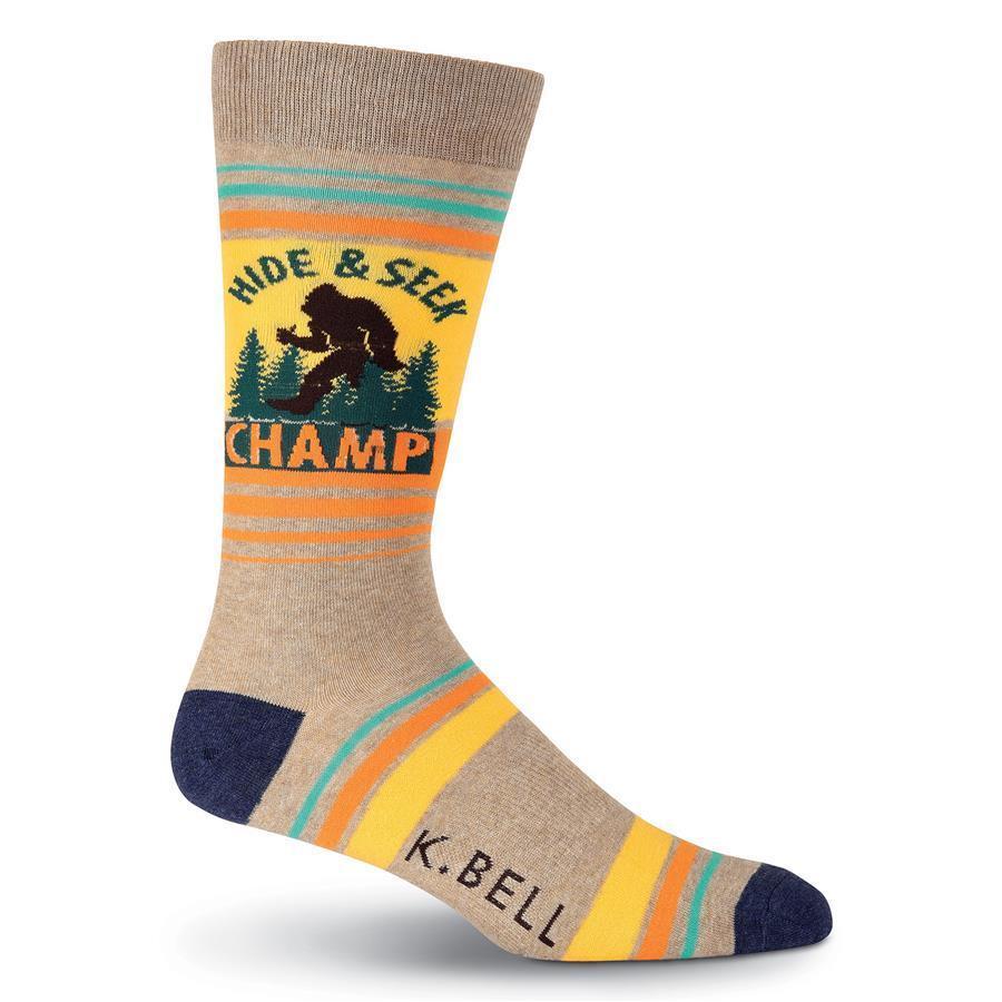 K.Bell - Hide and Seek Crew Socks | Men's - Knock Your Socks Off