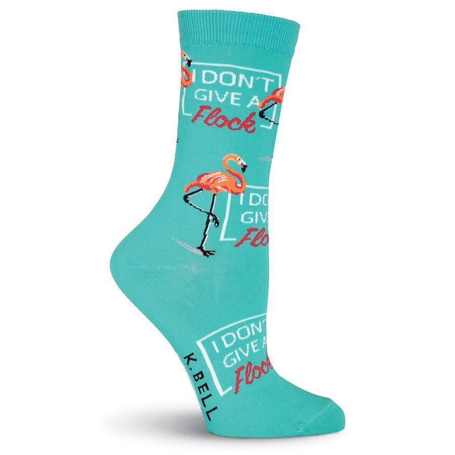 K.Bell - I Don't Give a Flock Crew Socks | Women's - Knock Your Socks Off