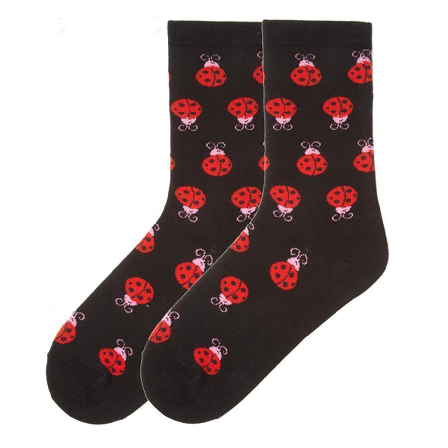 K.Bell - Large Ladybugs Crew Socks | Women's - Knock Your Socks Off