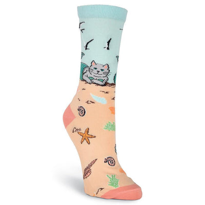 K.Bell - Mermaid Cat Crew Socks | Women's - Knock Your Socks Off