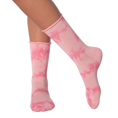 K.Bell - Tie Dye Roll Top Crew Socks | Women's - Knock Your Socks Off