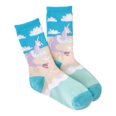 K.Bell - Unicorn Mermaid Crew Socks | Kids' - Knock Your Socks Off