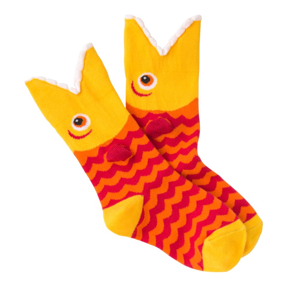 K.Bell - Wide Mouth Piranha Crew Socks | Kids' - Knock Your Socks Off