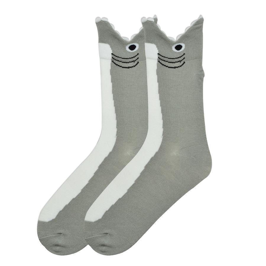 K.Bell - Wide Mouth Shark Crew Socks | Men's - Knock Your Socks Off