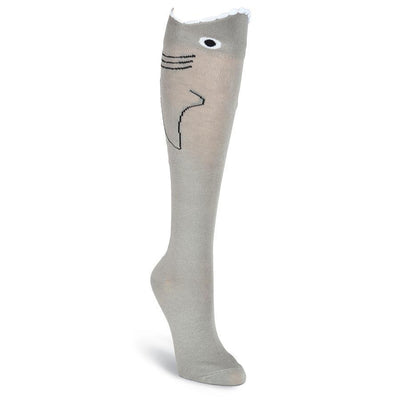 K.Bell - Wide Mouth Shark Knee High Socks | Women's - Knock Your Socks Off