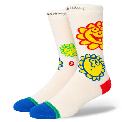 Keith Haring "Happy Fields" Crew Socks | Men's - Knock Your Socks Off