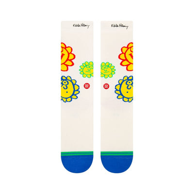 Keith Haring "Happy Fields" Crew Socks | Women's - Knock Your Socks Off