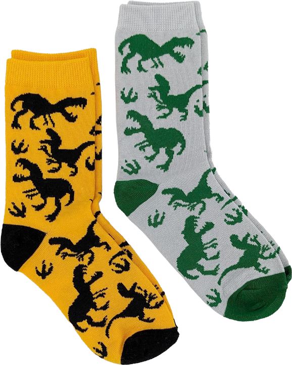 Kids Dinosaurs 2-Pack Crew Socks | Kids' - Knock Your Socks Off