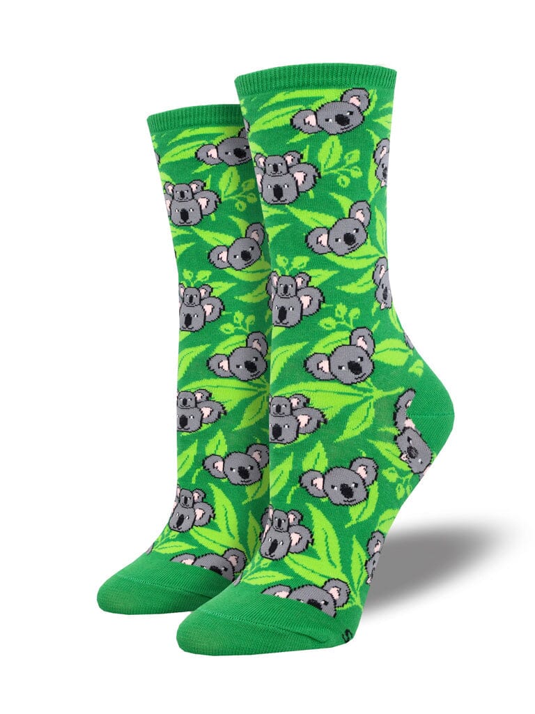 "Koala Face" Crew Socks | Women's - Knock Your Socks Off